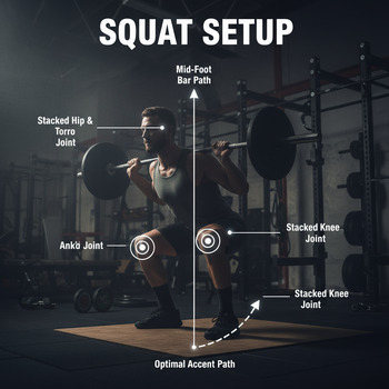 Squat frame used for coaching cues