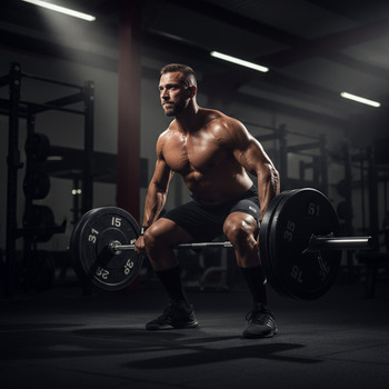 Athlete completing controlled volume sets