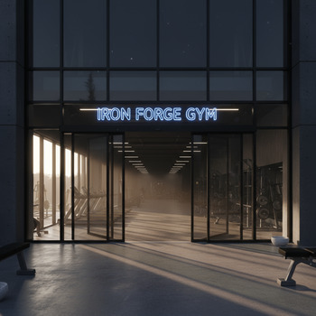 Morning light at the entrance