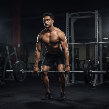 Arjun pulling a smooth deadlift with close bar path