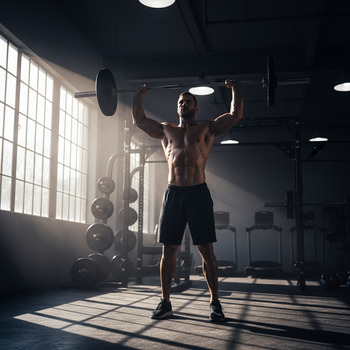 Early morning barbell session to beat the summer heat