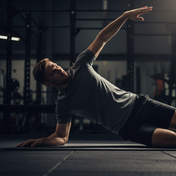 Thoracic rotation drill — arm opening with ribcage rotation