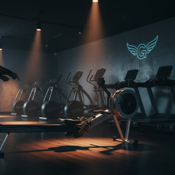 Rower corner ready for easy aerobic work