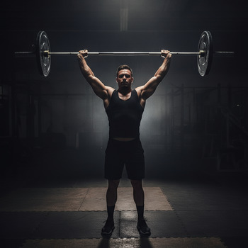 Overhead press lockout with stacked joints