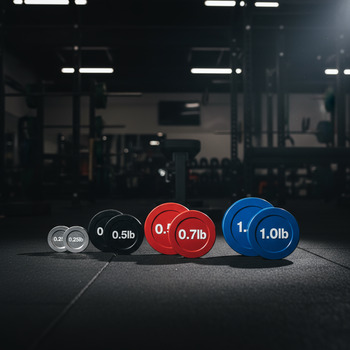 Set of micro plates organized for fine weight jumps