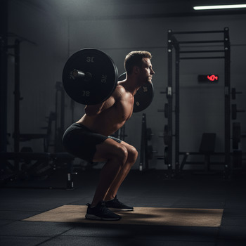 Correct squat depth with knees tracking over big toe